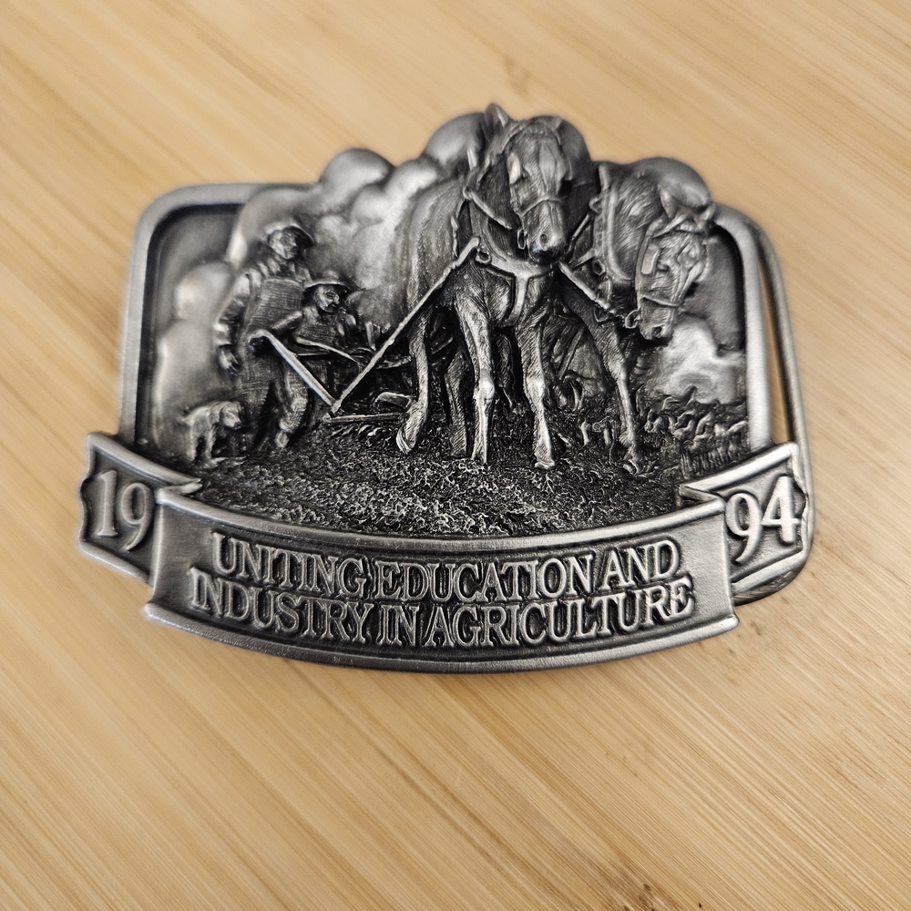 Vintage John Deer 1994 Uniting Education & Industry in Agriculture‎ Belt Buckle